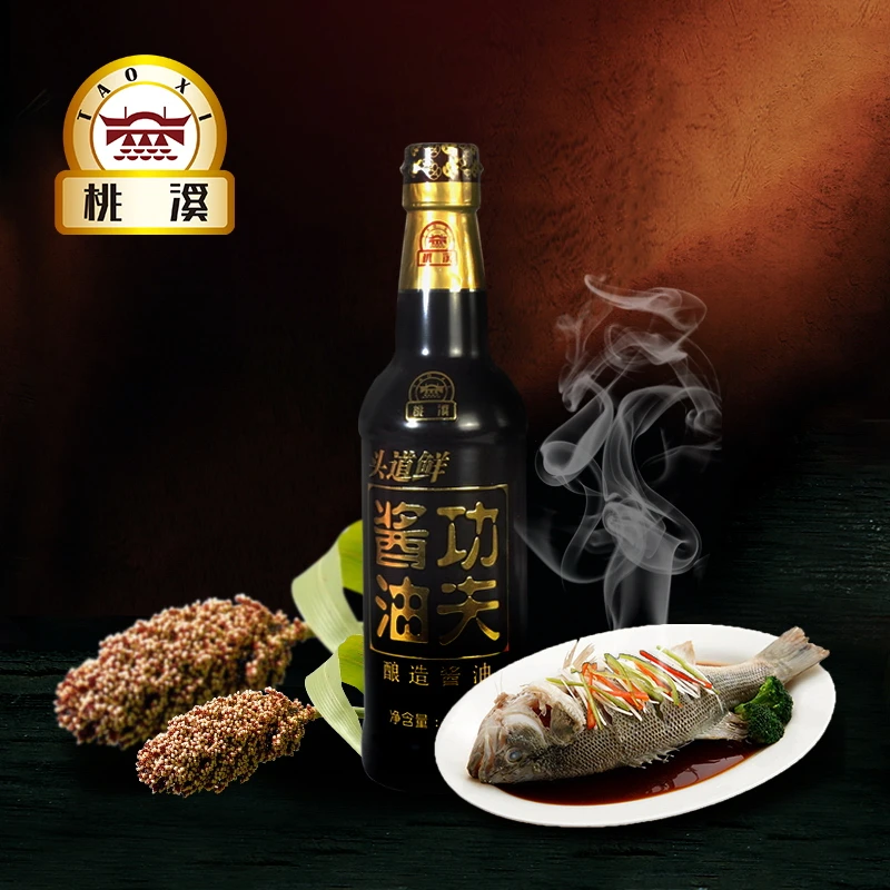 桃溪 头道鲜 功夫酱油 原酿精酿350ml*1瓶 美味调味品