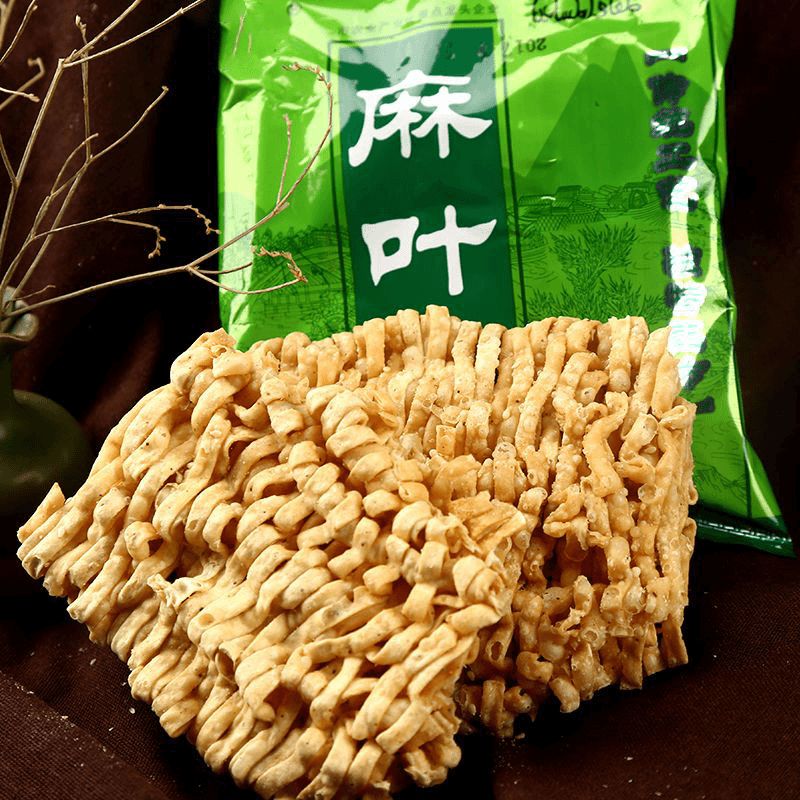麻叶干吃面空心方便面芝麻叶儿时味道干脆面酥脆美味干粮独立包装