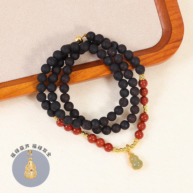 缅甸降真香0.5葫芦锁骨链手饰多带款（木带宝）