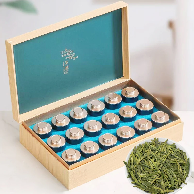 明前龙井茶新茶茶叶礼盒装明前浓香型杭州豆香绿茶罐装礼品茶送礼