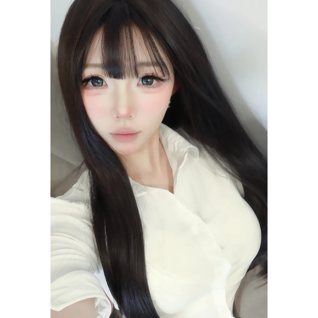 一只虐-【御萝双修】新款全头套黑茶色超美齐刘海长发直发