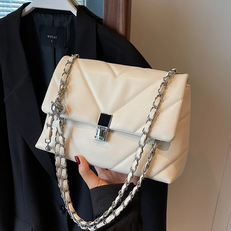 今年流行包包2024新款时尚单肩包小众超火链条包高级感斜挎包女包