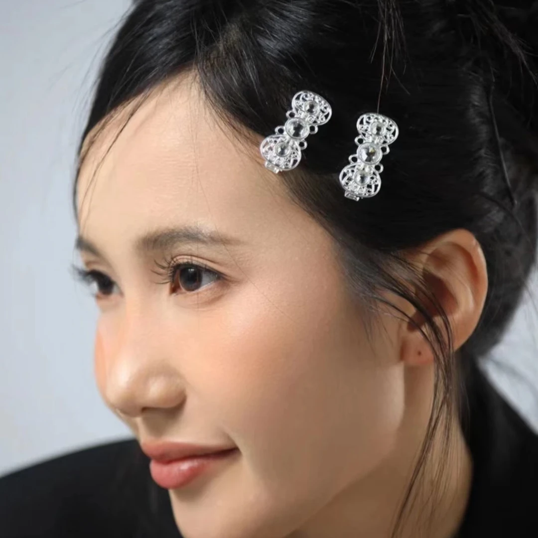 【AMO专属】蒙古元素发卡（钻石款2枚）头绳（满钻款1枚）组合