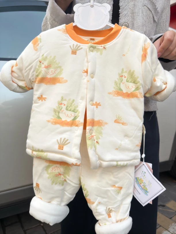 棉衣两件套断码清婴儿保暖冬季