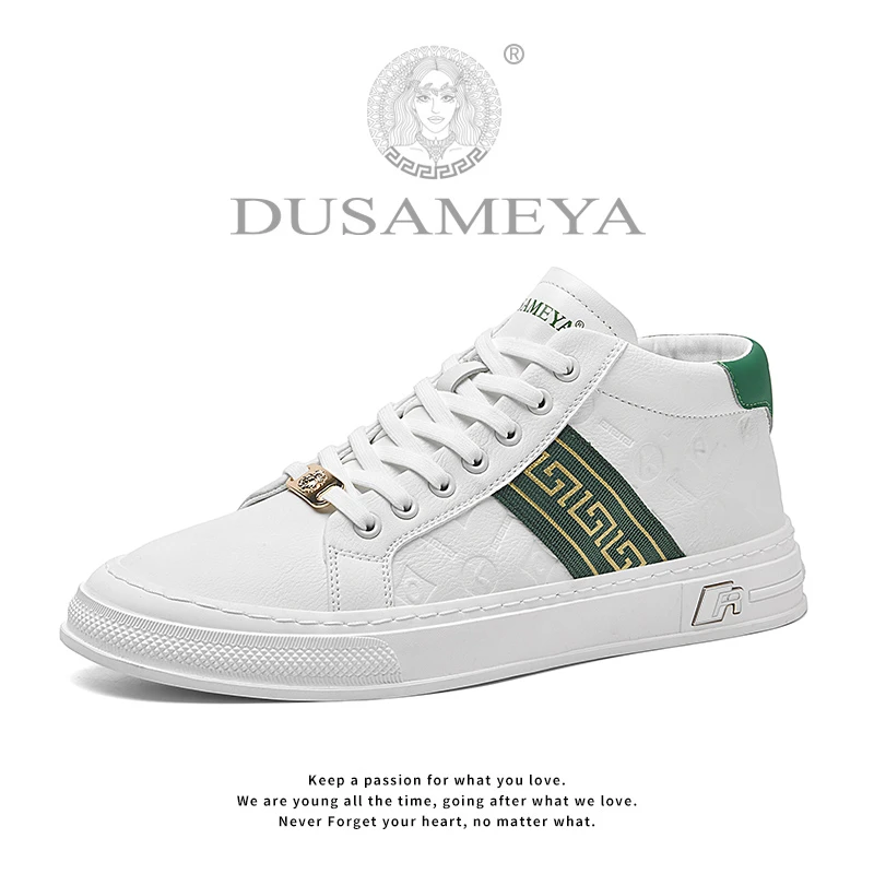 DUSAMEYA/杜莎米娅春夏情侣轻奢时尚休闲百搭高帮小白潮流休闲鞋