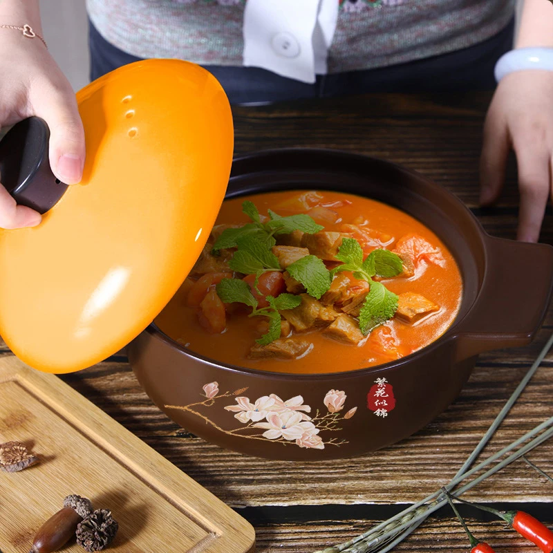 1.6L耐高温煲仔饭黄焖鸡饭粉丝煲煤气灶陶瓷小砂锅1-2专用导热