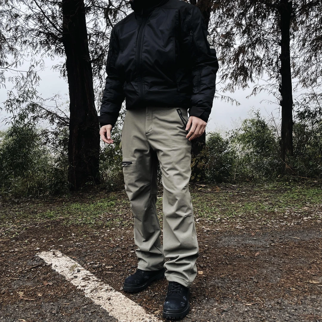 GTAL24AW秋冬神裤美式三防户外登山裤纯色加绒拉链袋立体剪裁裤