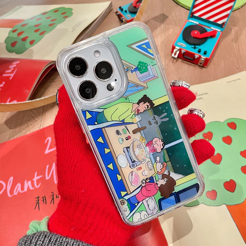 蜡笔小新vivos17手机壳vivox90s保护套可爱x10流沙可动卡通防摔壳