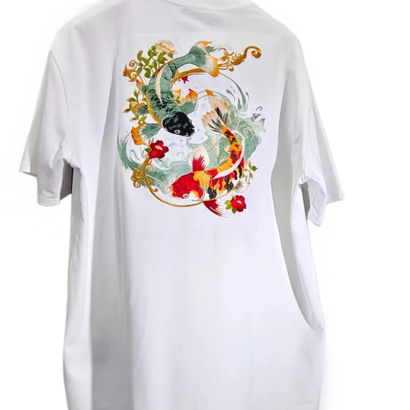 2025早秋季新品 男士重工潮牌烫钻高克重半袖 时尚百搭高品质半袖