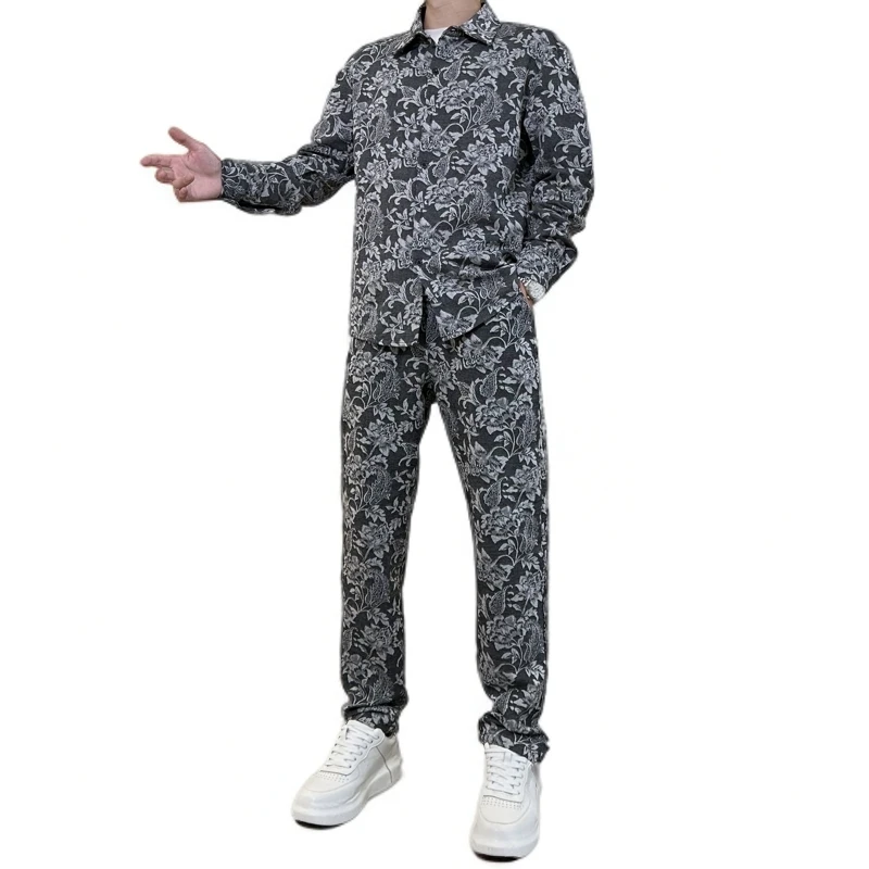 2025早春季新品 男士时尚潮牌宽松款翻领衬衫外套 休闲百搭高品质