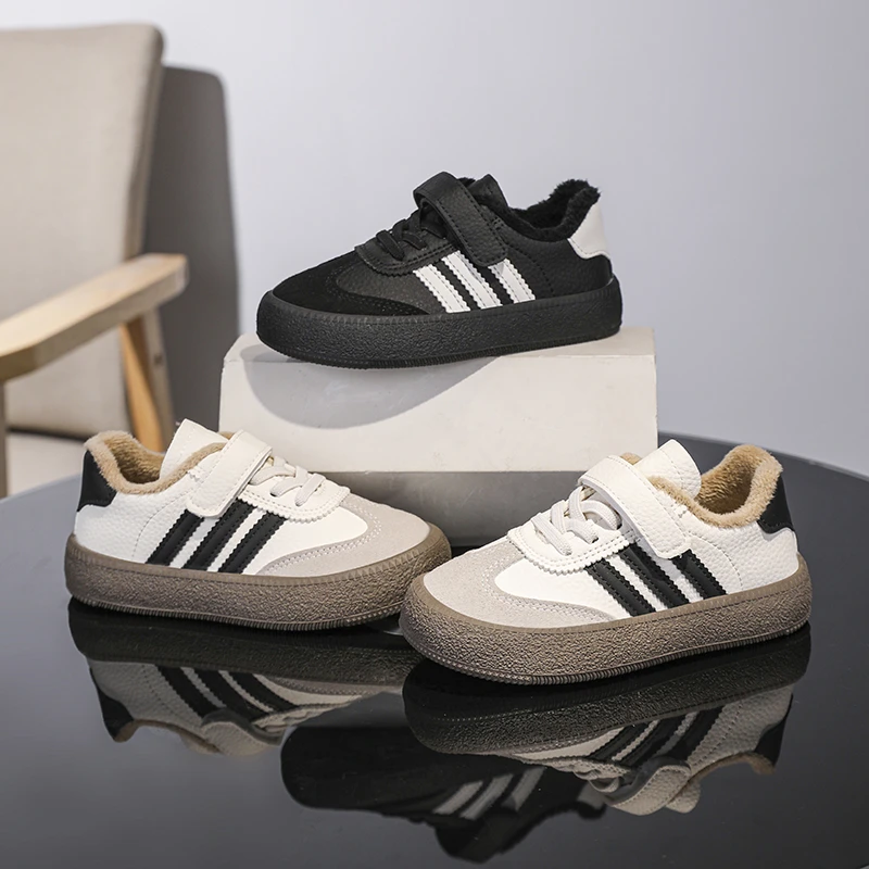 运动鞋休闲鞋儿童耐磨小童加绒棉鞋童鞋加厚休闲软底宝宝