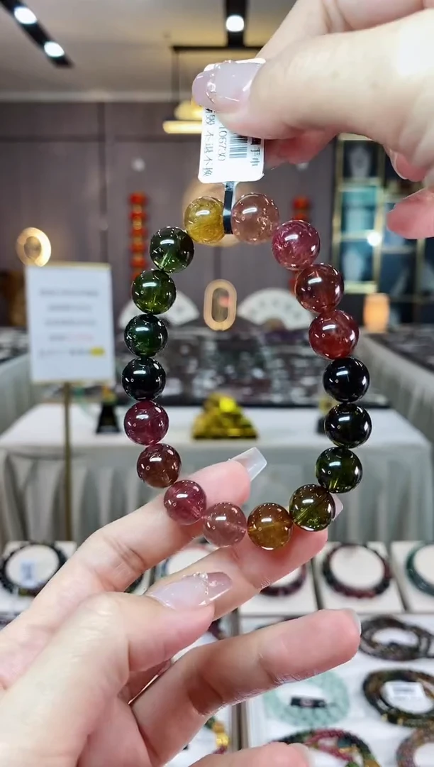 【闪购商品】碧玺单圈手串11mm+未镶嵌（多样性发一条）H