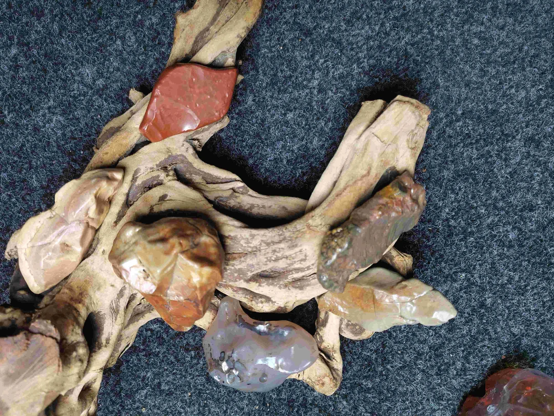 阿拉善陶瓷创意户外摆件奇石不规则原石异形石头工艺品戈壁石随形