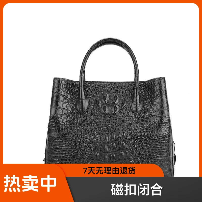 私人定制 鳄鱼皮 骨皮 女士手提单肩包 花园包