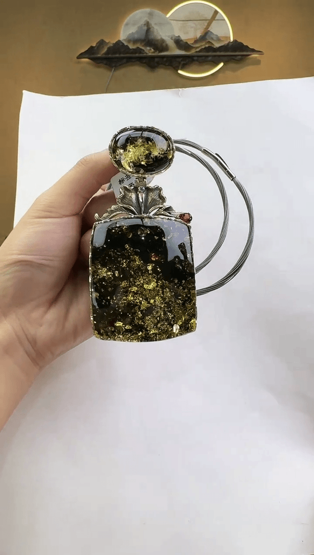 【闪购商品】琥珀珠宝奇石银S925镶嵌