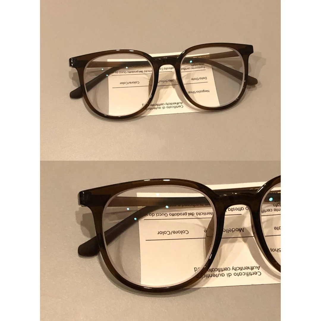 高级显白栗子棕显白眼镜框调皮可爱学院可配近视女防蓝光超轻圆框