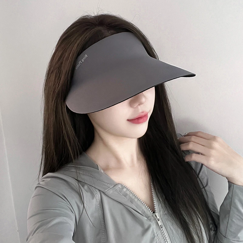 2025新款防晒帽子女夏季无痕无感一体运动防紫外线空顶太阳遮阳帽