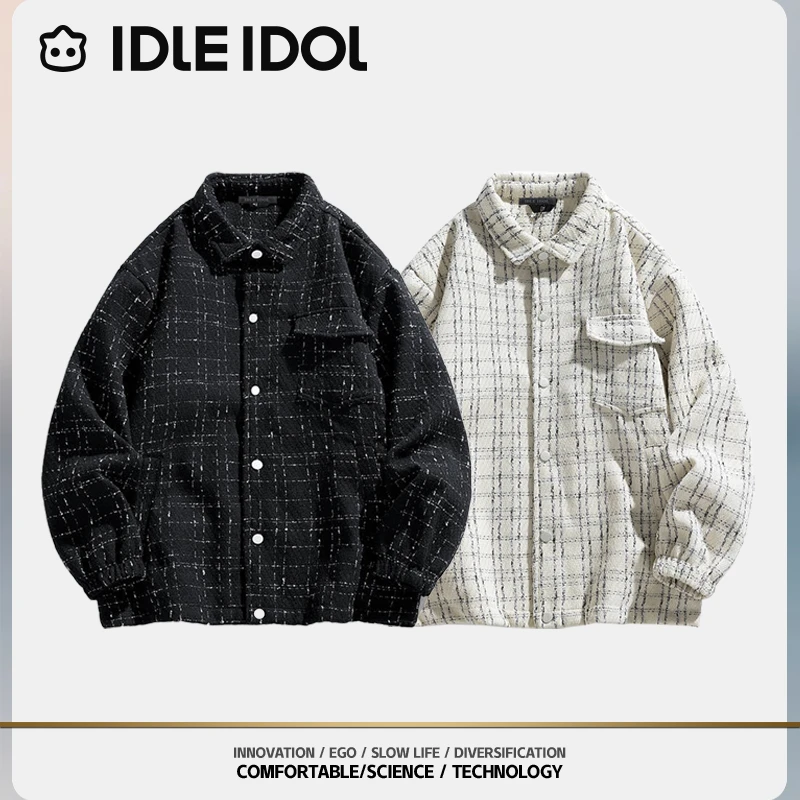 IDLE IDOL港风复古小香风情侣宽松夹克秋季新款潮流ins百搭外套