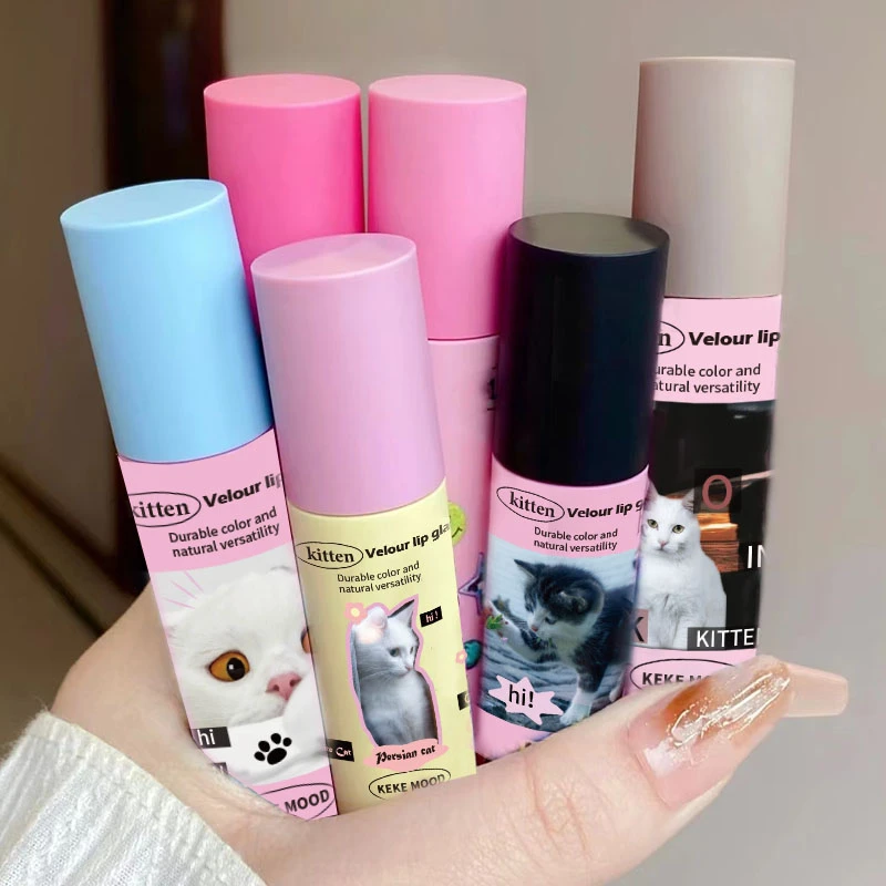 花落丽亚奶糕唇泥哑光唇釉学生党不粘杯不掉色口红洛莉