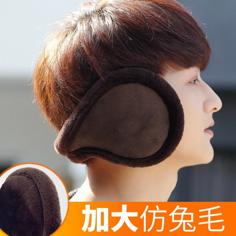 保暖耳罩男冬季加厚加绒耳套防寒骑行学生时尚后戴式耳包耳帽