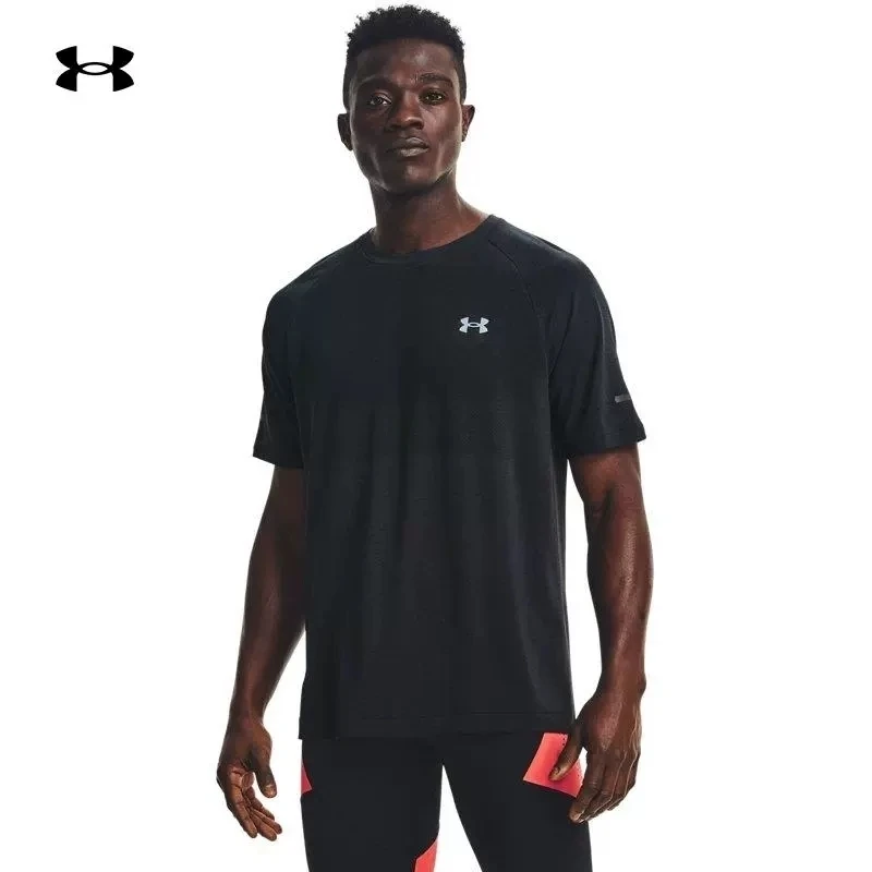 Under Armour/安德玛夏季男士款半袖跑步健身训练运动修身短袖T恤