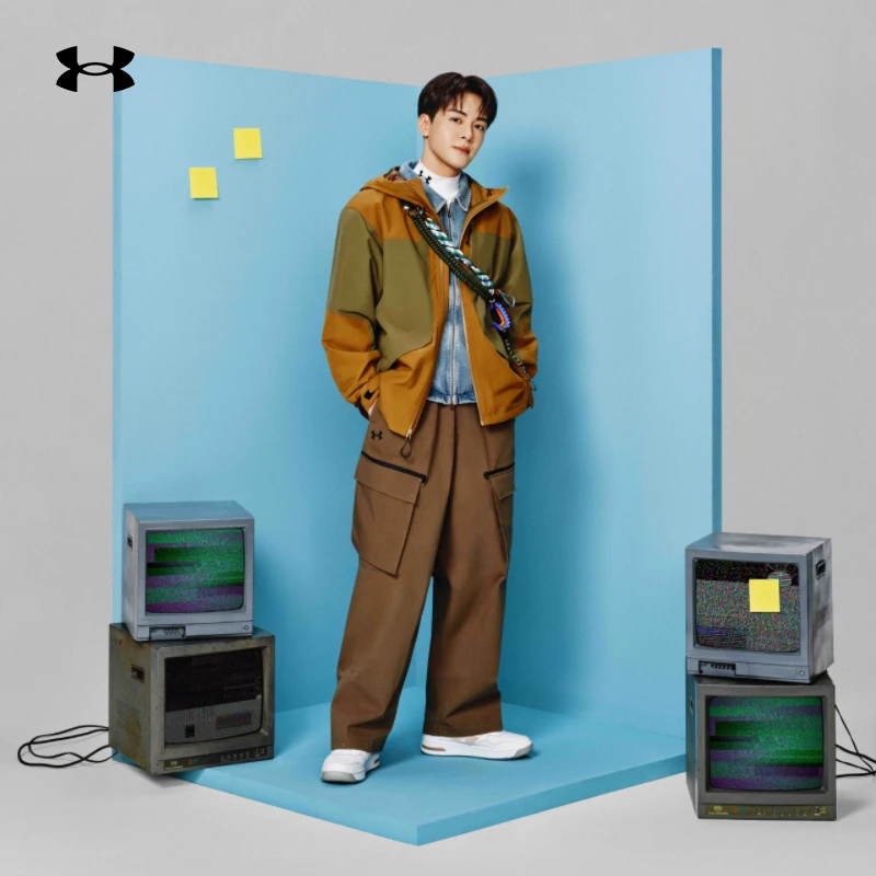 【曾舜晞同款】安德玛春季城市野趣系列男子三合一运动休闲夹克外套