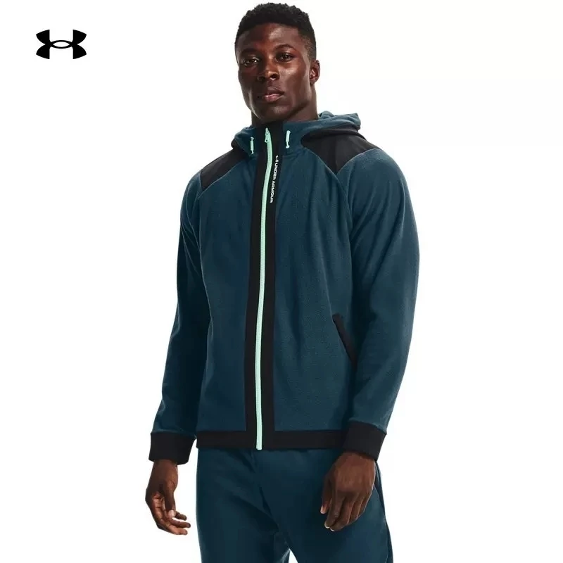 Under Armour/安德玛RUSH男士拉链连帽上衣休闲训练运动百搭外套