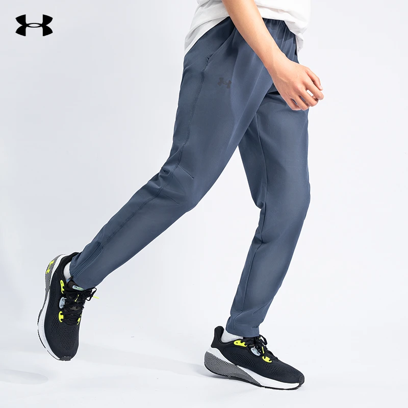 安德玛运动裤男春秋新款Storm健身训练跑步裤子梭织透气长裤男裤