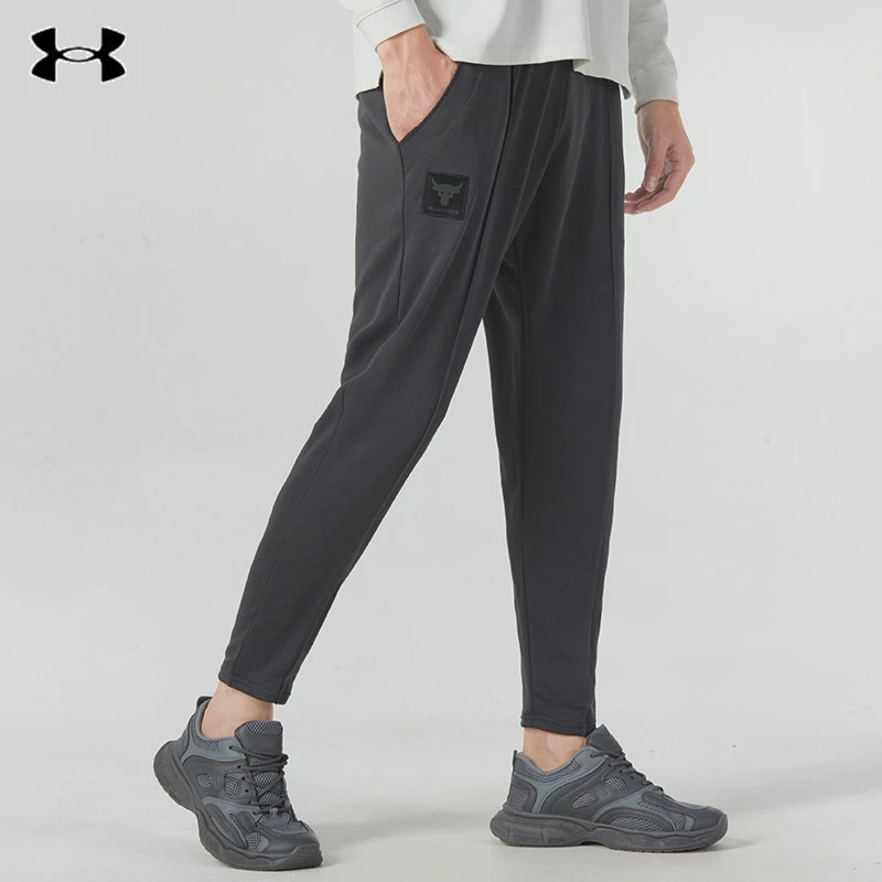 安德玛秋冬新款ProjectRock强森男子棉织健身训练运动长裤1380548