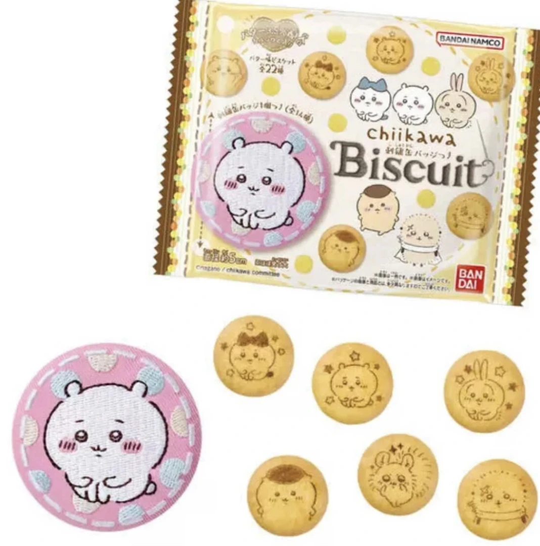 chiikawa 吉伊卡哇 饼干 食玩 刺绣 吧唧/徽章