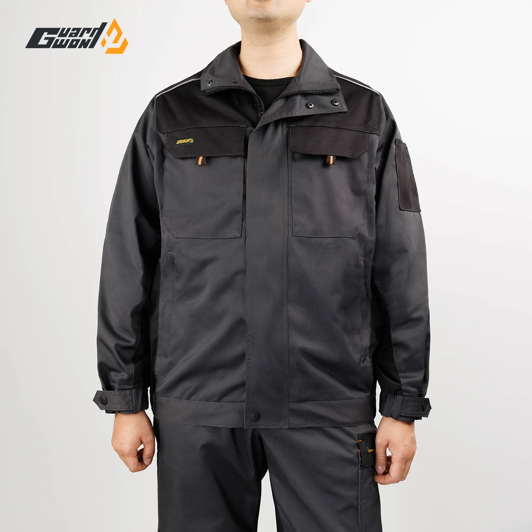 磐石弹力多口袋外套工作服耐磨干活宽松春秋长袖休闲男外套工装