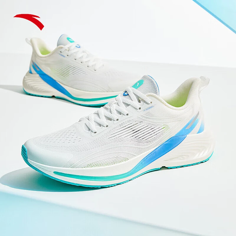 安踏氢跑6秋冬男网面跑步鞋透气减震跑步专用运动鞋112425540