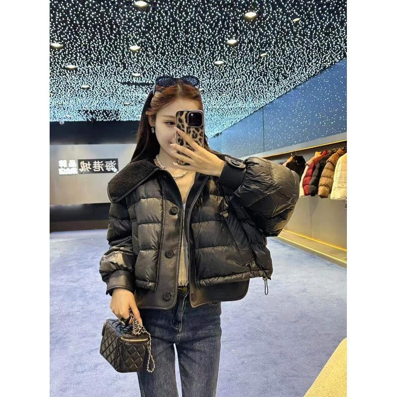 【慧慧】时尚高级个性大翻领穿搭款羽绒服 JHYRSJ2325