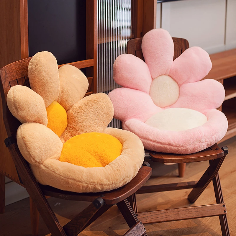 仿真兔绒毛绒坐垫居家好物玩具靠背靠垫冬季汽车椅垫屁股垫宿舍