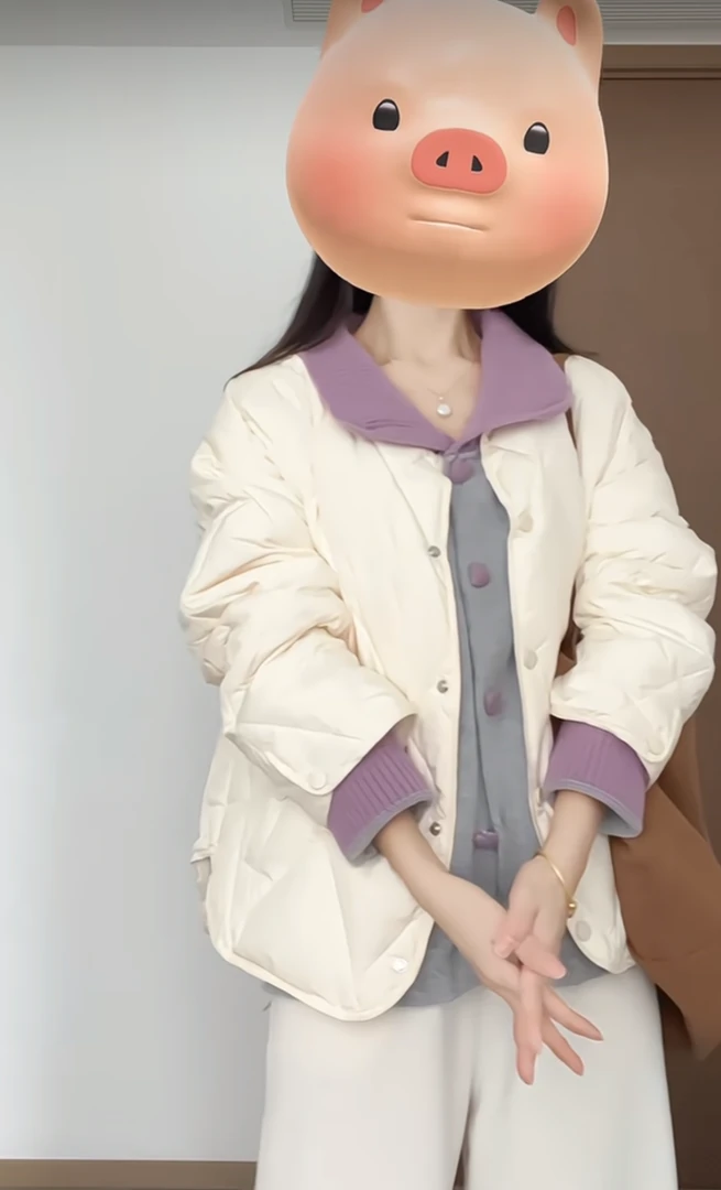 秋冬装搭配一整套韩剧穿搭时尚盐系高级感独特毛衣棉服三件套装女