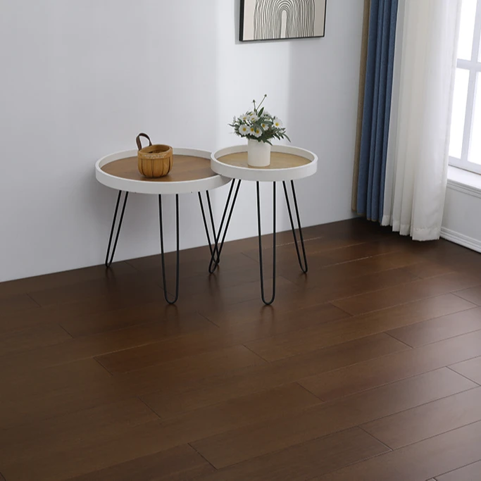 大居番龙眼木纹纯实木锁扣地板S61胡桃色可用于地暖环境全包