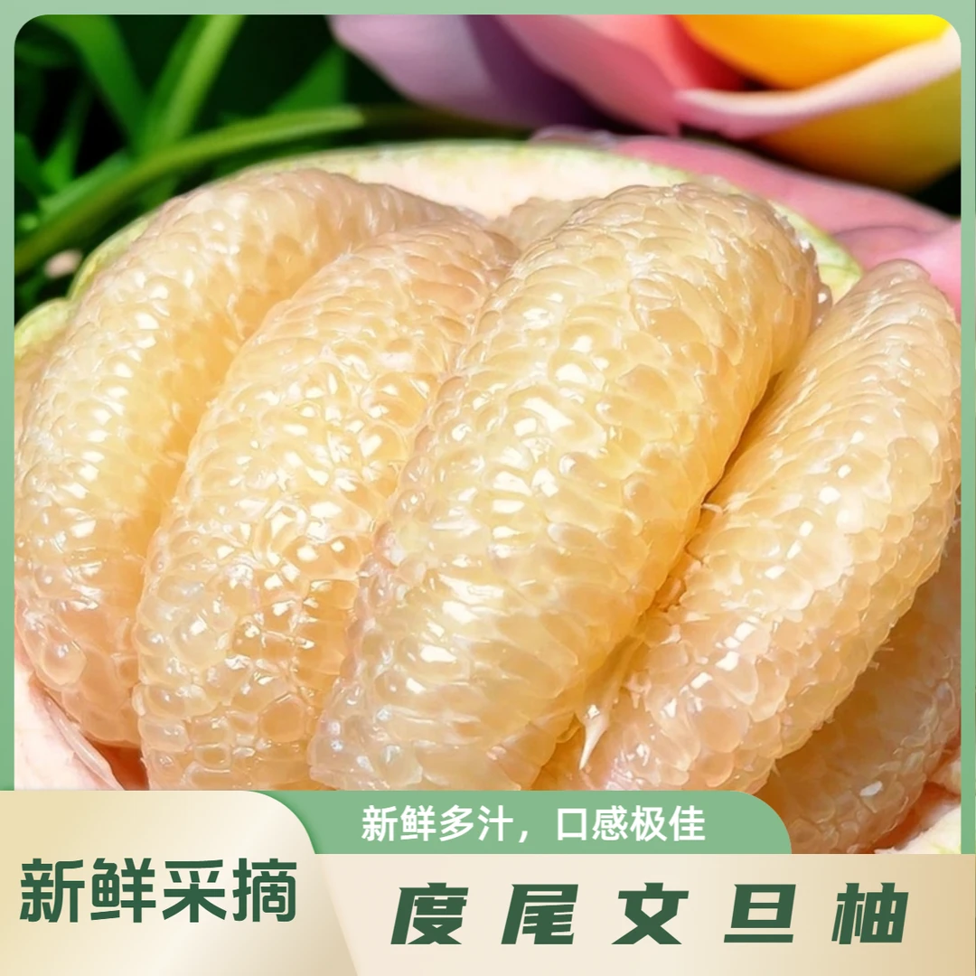 【新鲜采摘】度尾文旦柚福建红心柚现摘水果红心柚多汁皮厚1~9斤