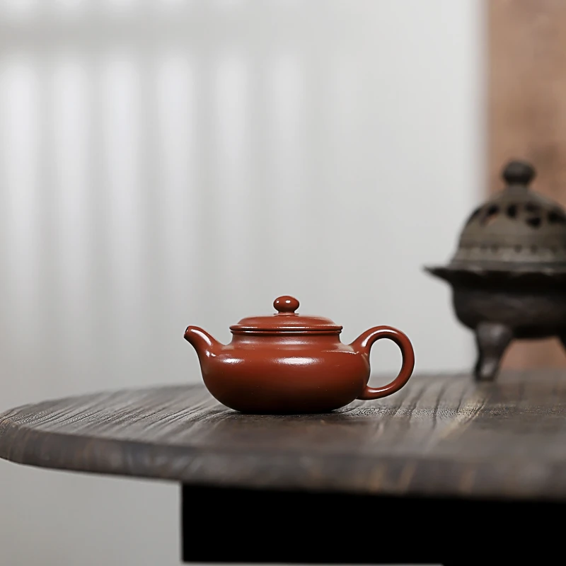 百世堂宜兴原矿紫砂壶大红袍小茶壶仿古壶100c