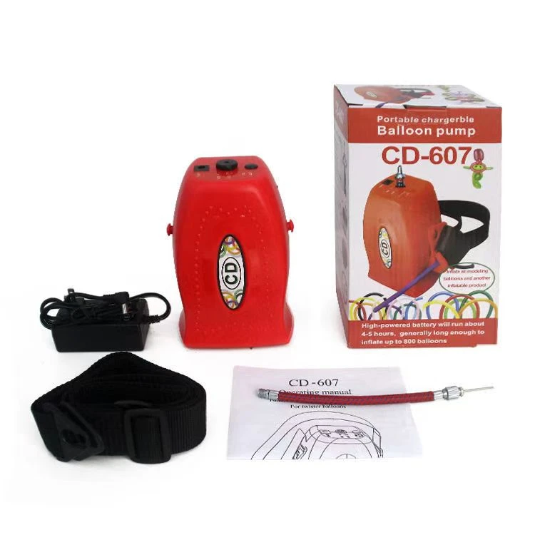 便携式长条气球充电电动充气泵打气球，蓄电池款。快速设计方便备用