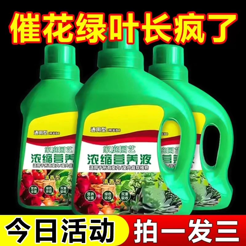 浓缩绿植营养液肥料花肥家用富贵竹盆栽绿萝叶植物开花促蕊肥通用