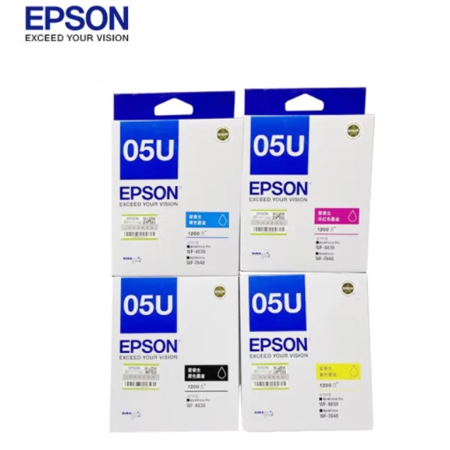 Epson/爱普生T05U1-T05U4四色墨盒套装专业(适用WF-4838机型)品质