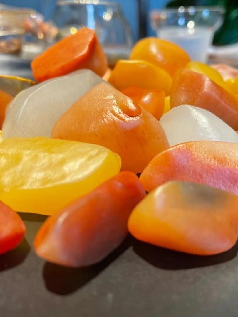 新疆戈壁三彩 盆景石 黄蜡石 三彩石 泥石 （一物一拍 多样性发货）