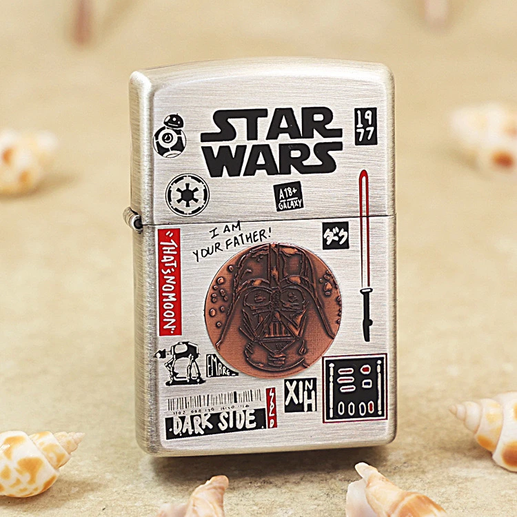 ZIPPO打火机  星球大战 常规熏银煤油打火机 送礼物 DYJ1