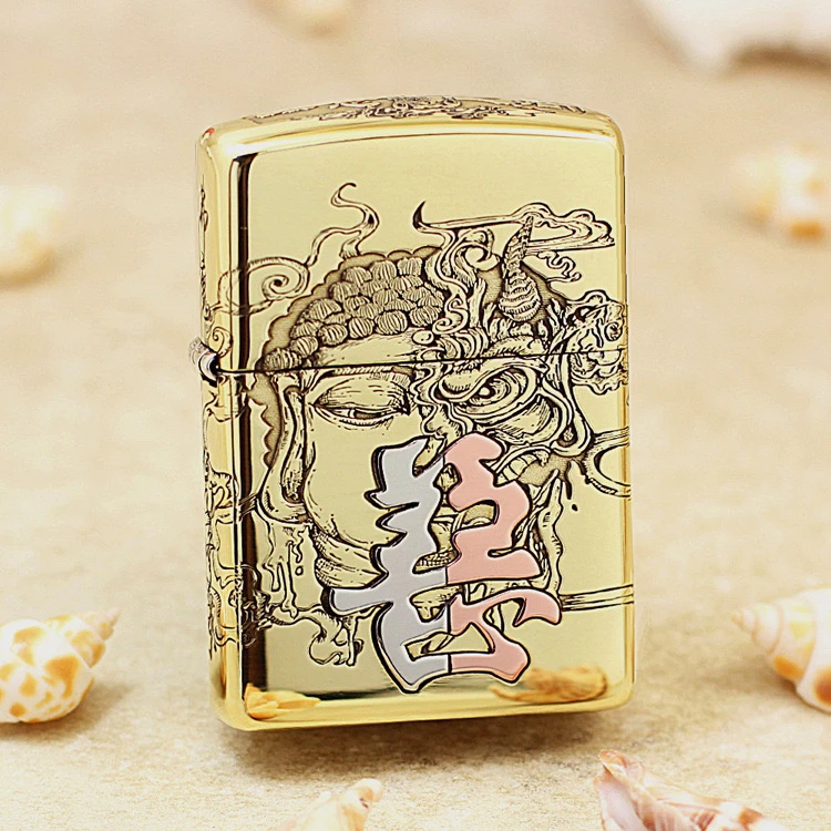 ZIPPO打火机  善恶 168盔甲煤油打火机 送礼物 DYJ1