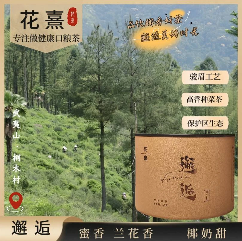 花熹·邂逅红茶 蜜香兰花香×椰奶甜 桐木关内+骏眉工艺 50g