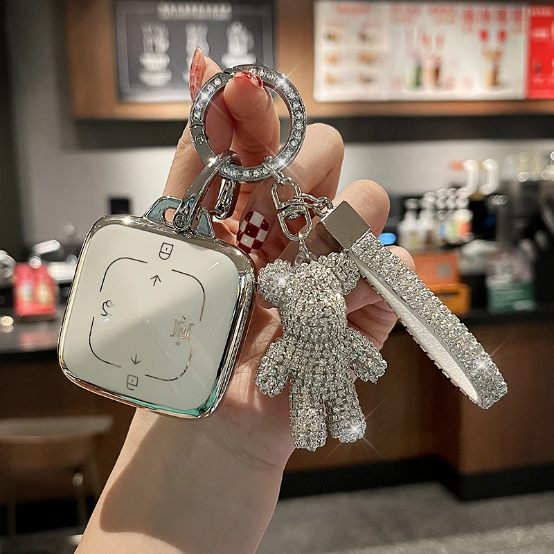 适用极氪001钥匙套zeekr卡片蓝牙实体智能遥控包高档保护扣壳男女