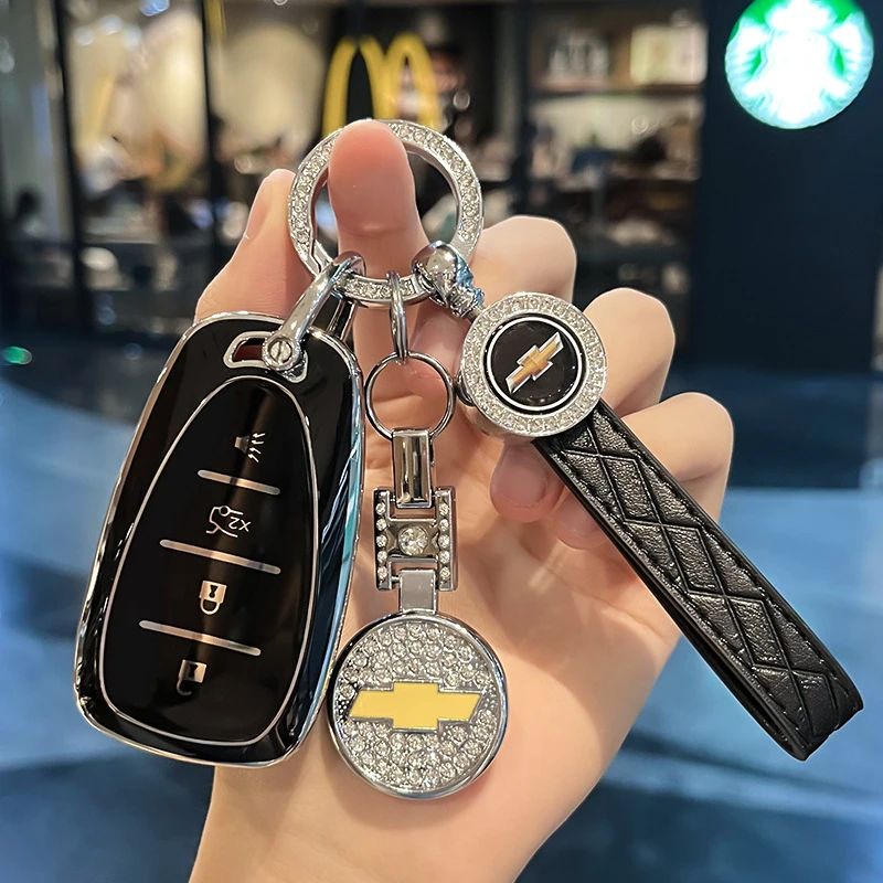 适用于雪佛兰开拓者钥匙套男士女士高档全包可爱卡通专用壳高端扣