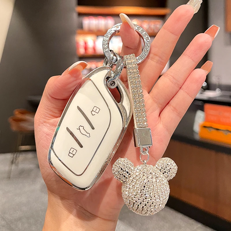 荣威RX5PLUS钥匙套i5科莱威i6max/rx3汽车专用ei5/i6全包女款壳扣