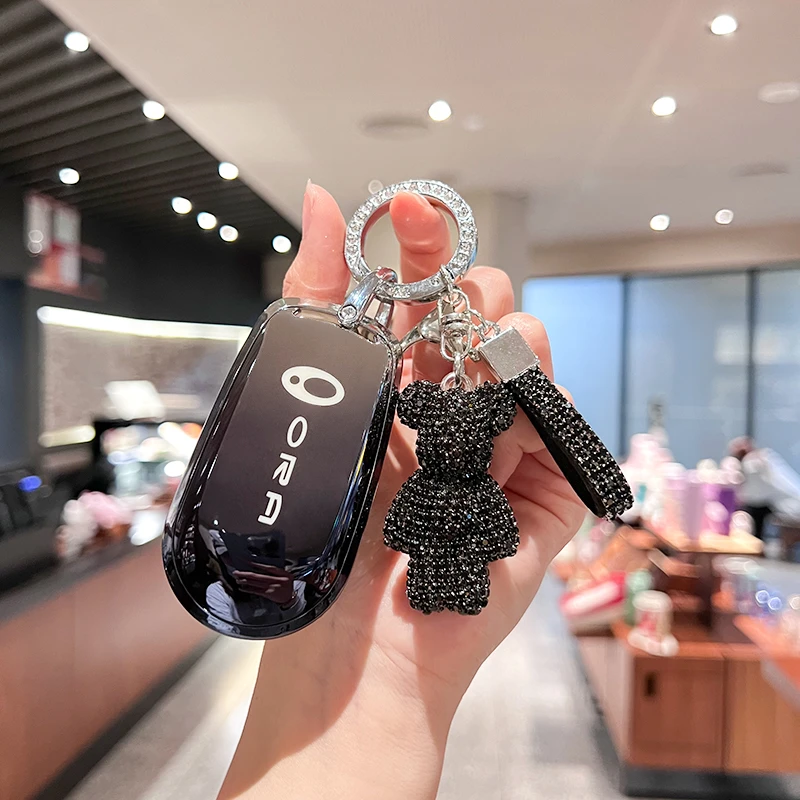 2023款欧拉好猫钥匙套gt芭蕾猫专用黑猫白猫高级闪电猫女士壳包扣