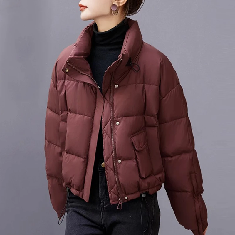 短款棉服冬季2025新款高级感立领小个子时尚洋气设计感加厚面包服